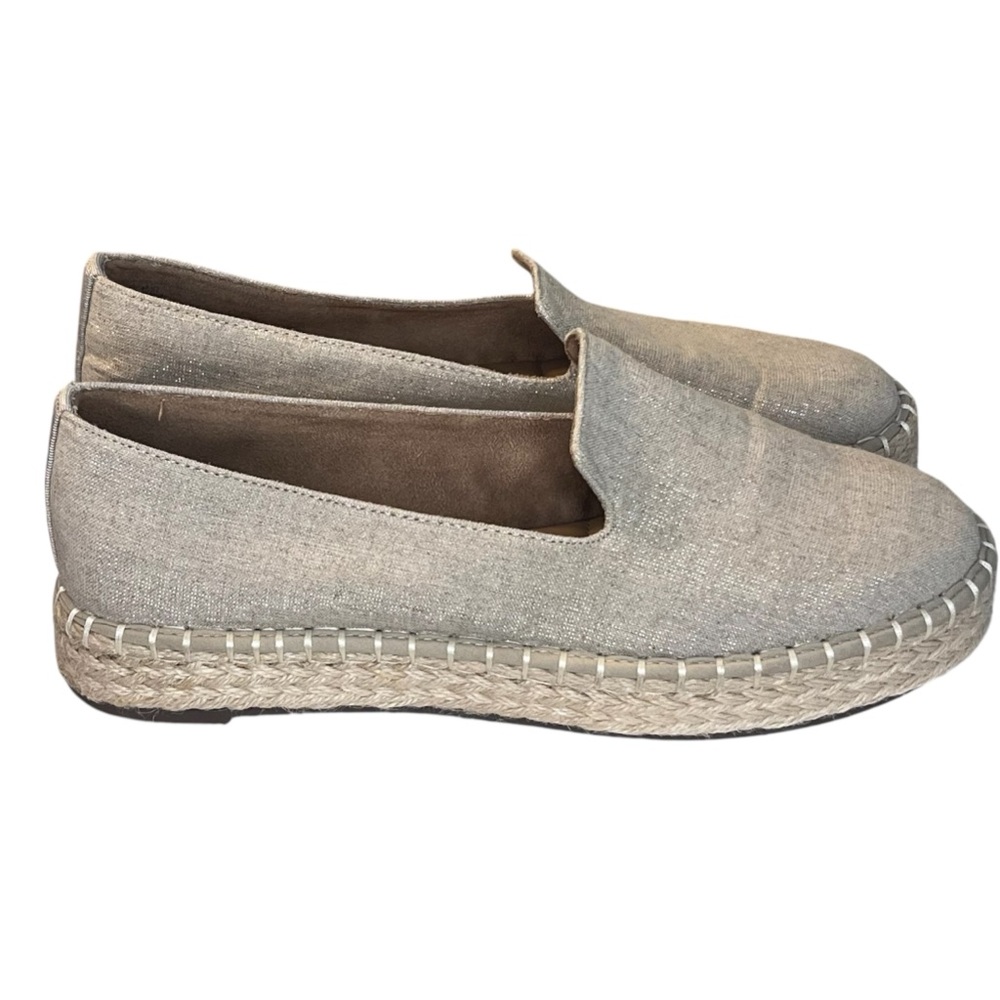 Joie Cara Metallic Beige Espadrille Flats - Picture 5 of 7